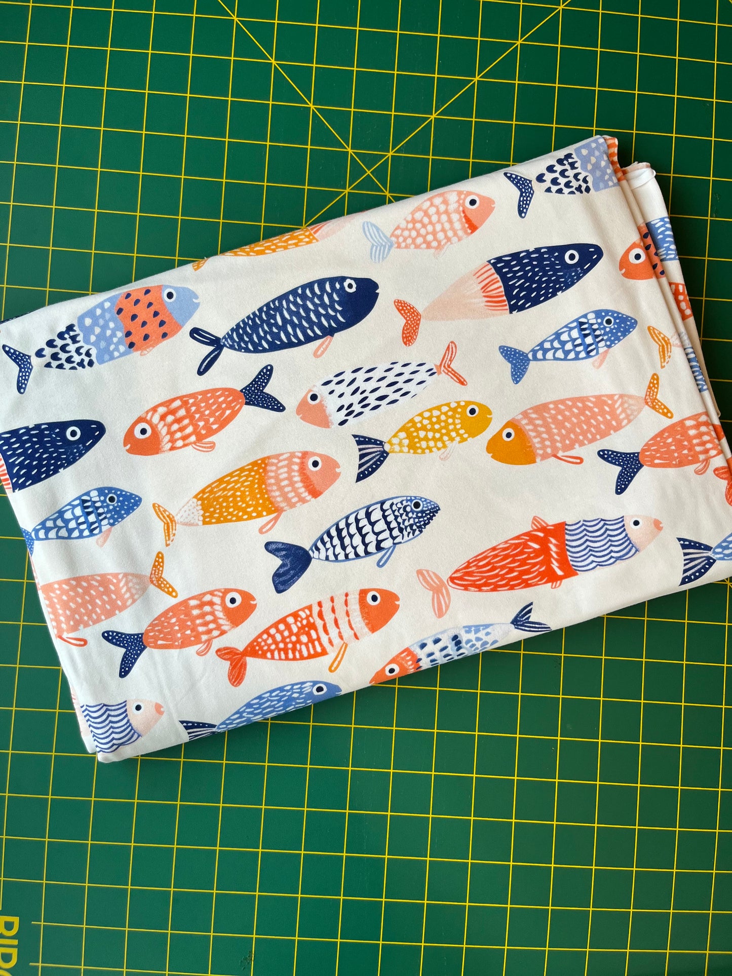 Fishy Friends Cotton Lycra 240gsm Fabric