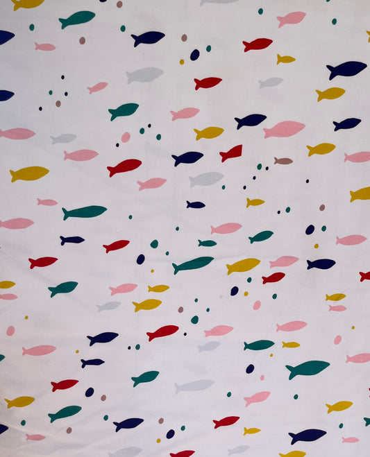 Rainbow Reef Cotton Lycra 240gsm Fabric