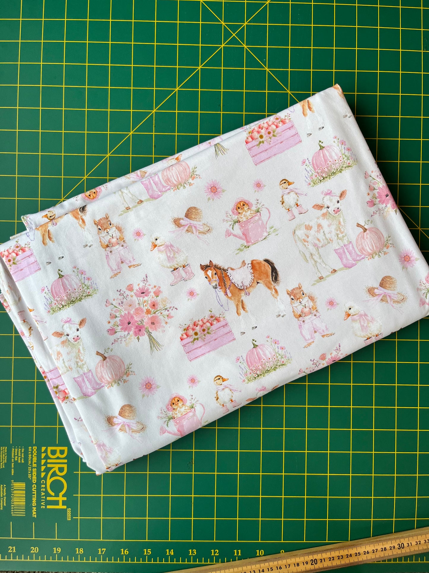 Blush Barn Days Cotton Lycra 240gsm Fabric
