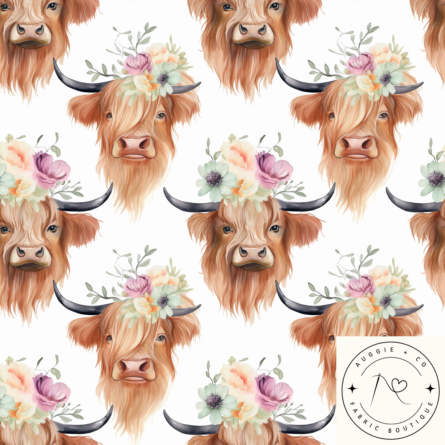 Highland Cows - Light Corduroy