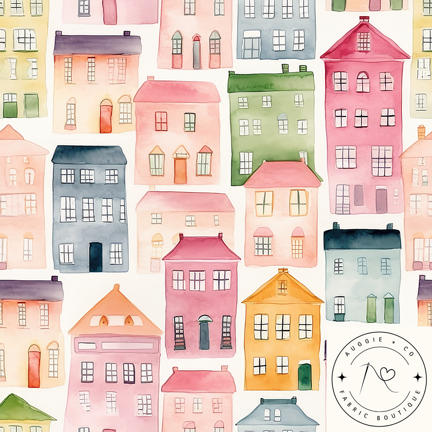 Bright Houses โ Pre-Order Fabric