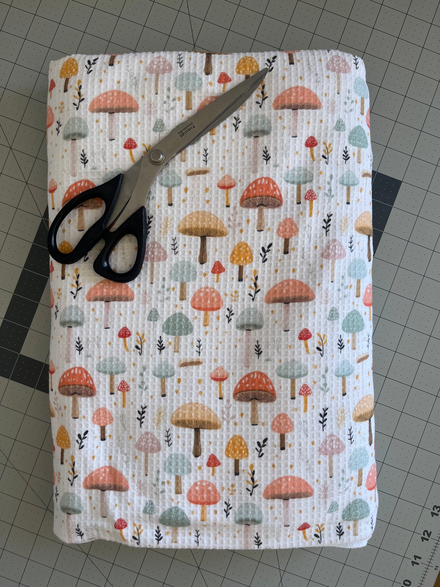 Mushroom Magic - Cotton Waffle