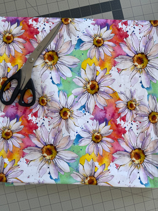 Rainbow Daisy - French Terry