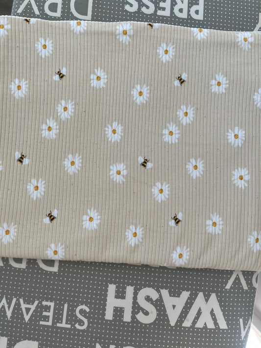 Daisy Doo Organic Cotton Rib Knit 250gsm