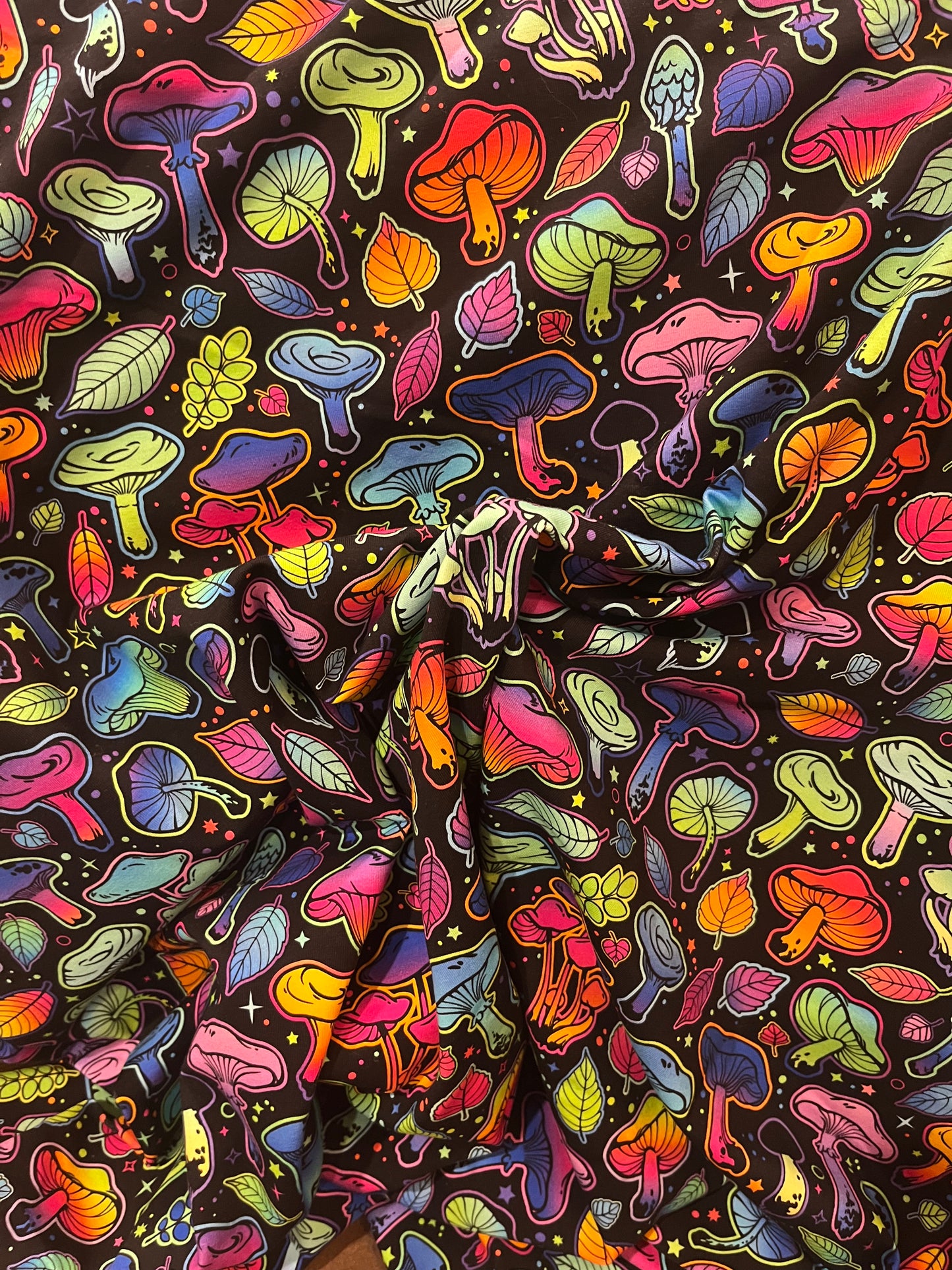 Electric Fungi Cotton Lycra 280gsm Fabric