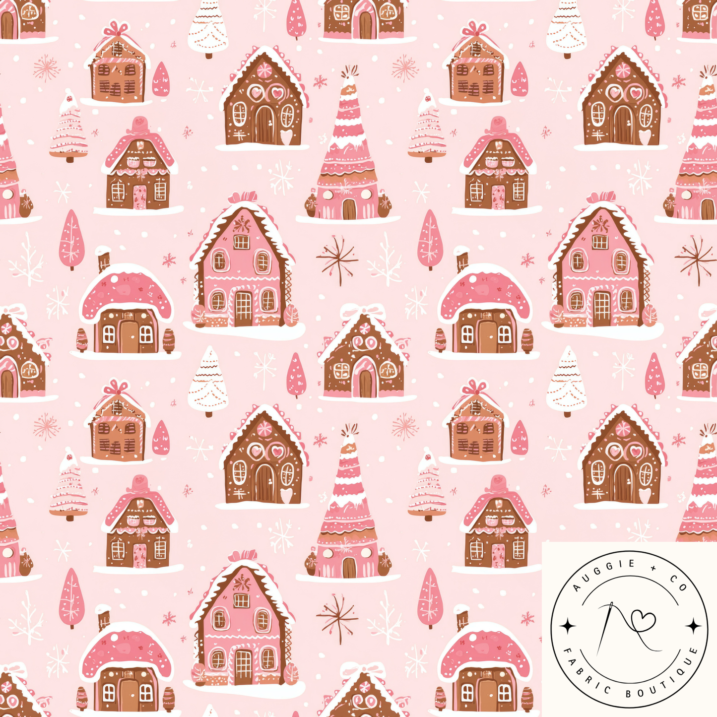Candy Cottage Christmas Cotton Lycra 240gsm