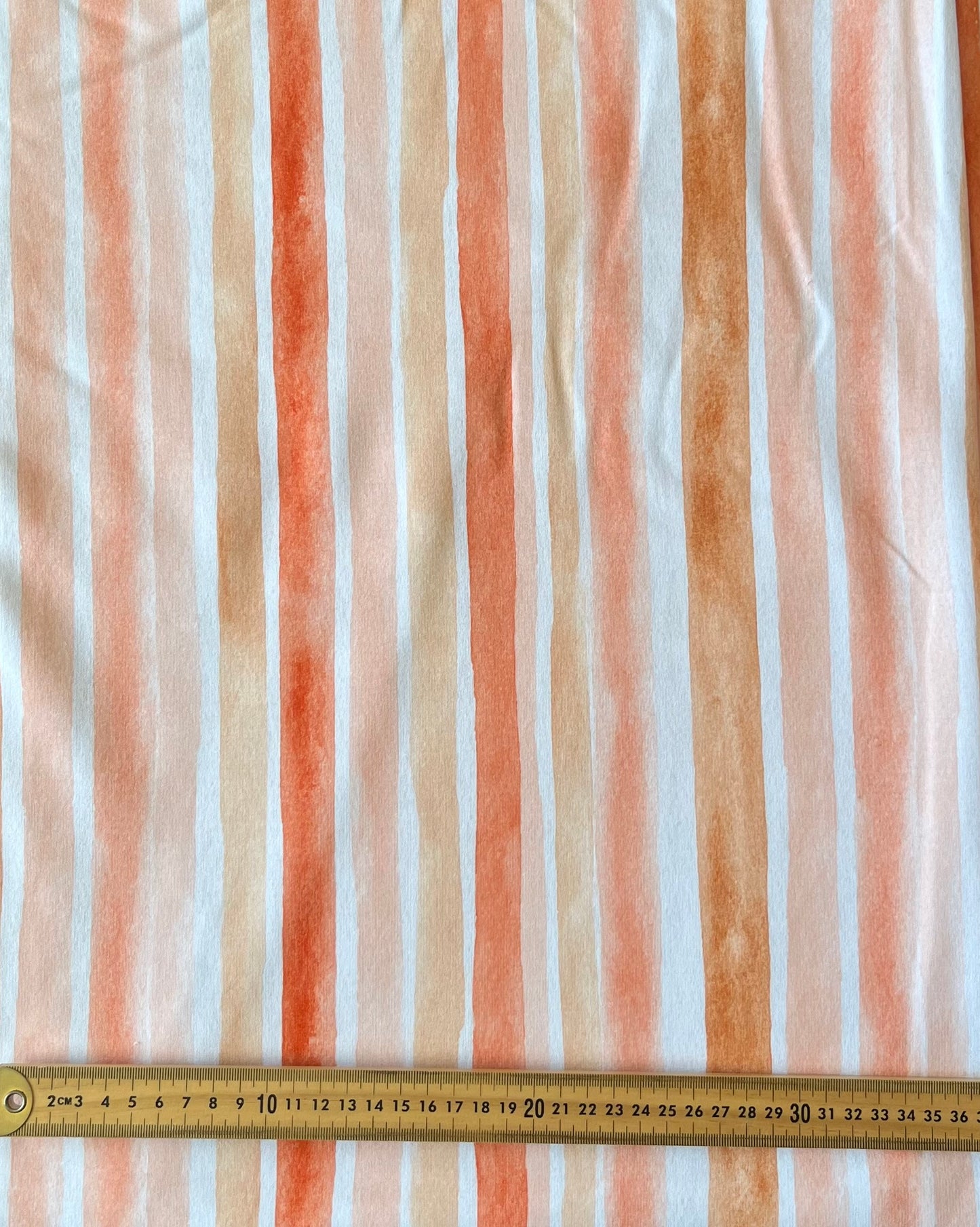 Vintage Pink Stripes French Terry 280gsm