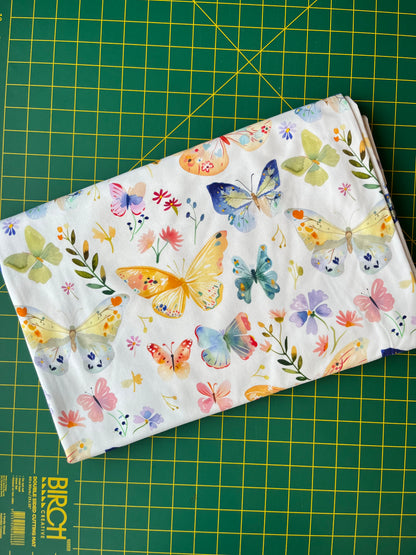 Whimsical Wings Cotton Lycra 240gsm Fabric