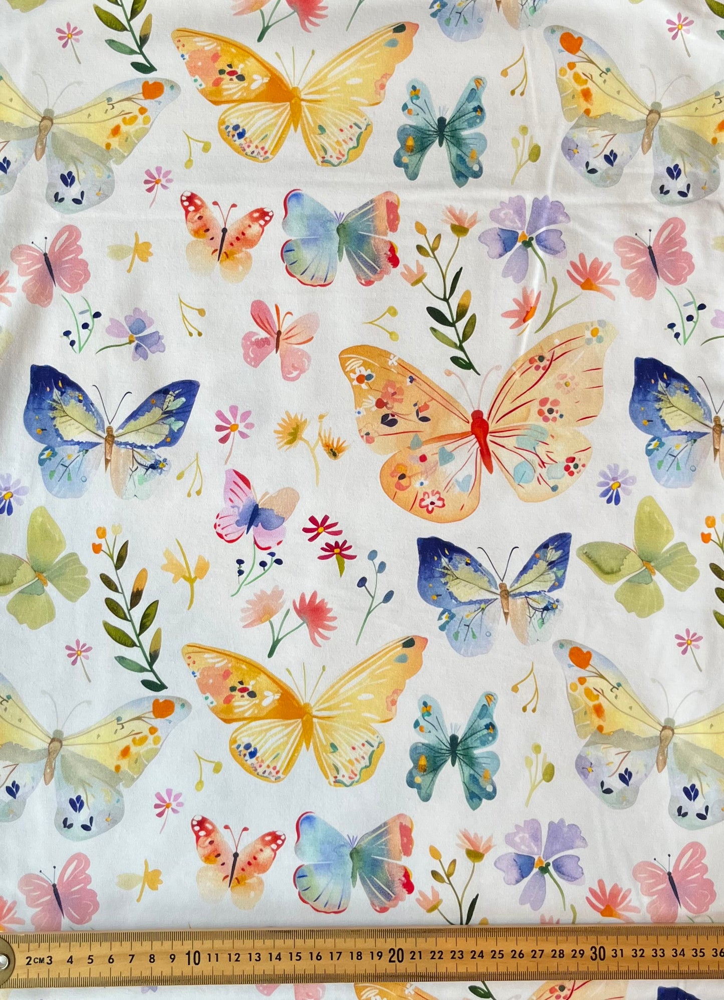 Whimsical Wings Cotton Lycra 240gsm Fabric