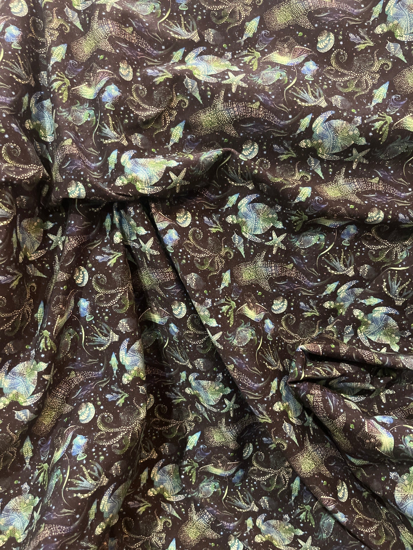 Pacific Tides Brushed French Terry 280gsm Fabric