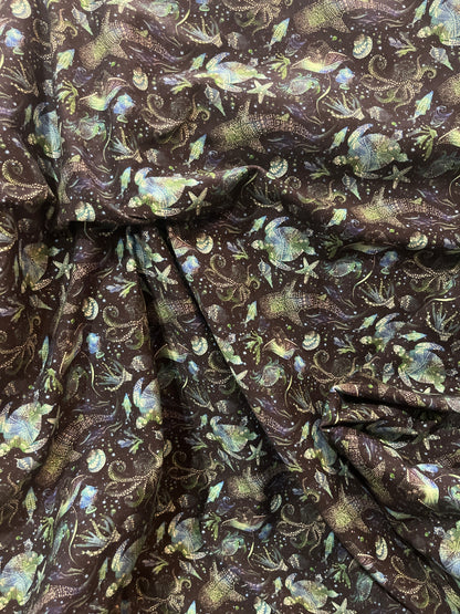 Pacific Tides Brushed French Terry 280gsm Fabric