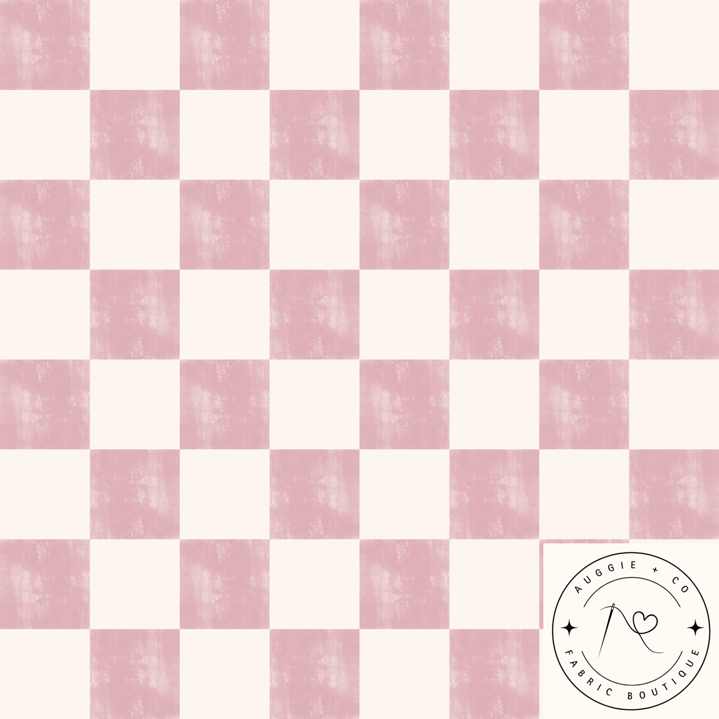 Pink Check PRE-ORDER Fabric