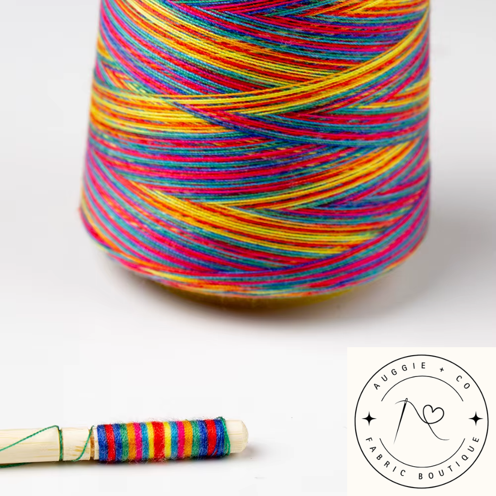 Rainbow Overlocking Thread