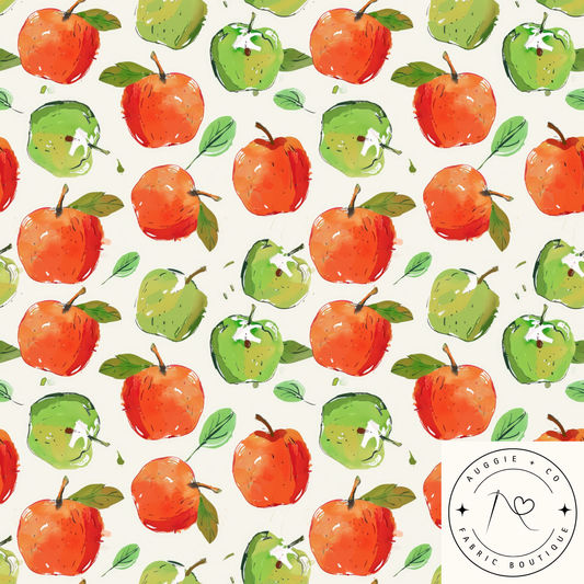 Watercolour Apples – Pre-Order Fabric