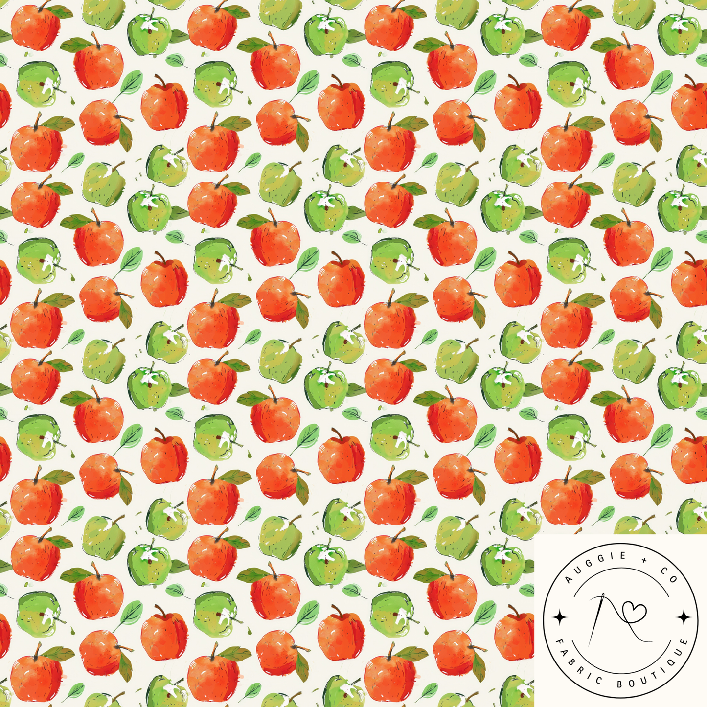 Watercolour Apples – Pre-Order Fabric