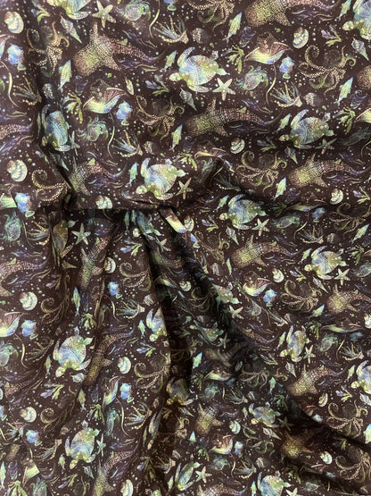 Pacific Tides Cotton Lycra 280gsm Fabric