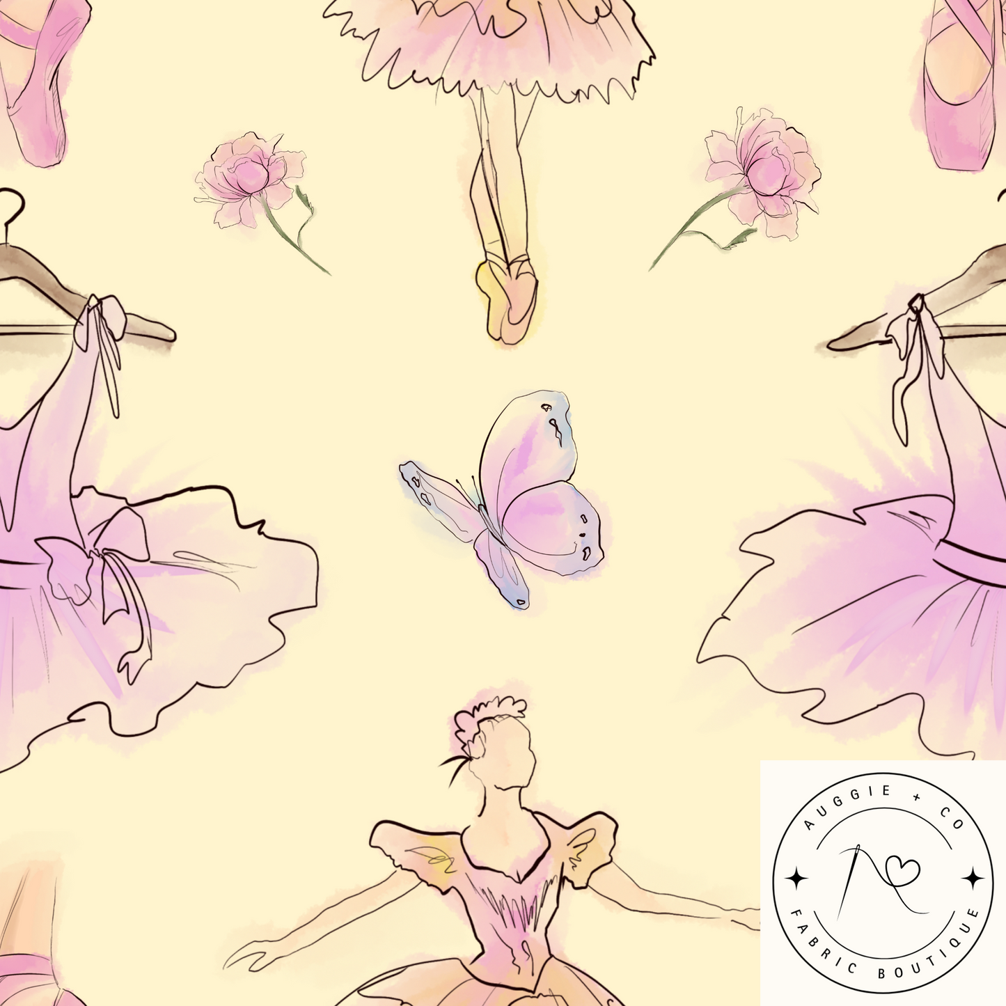 Ballet Watercolour - Light Corduroy