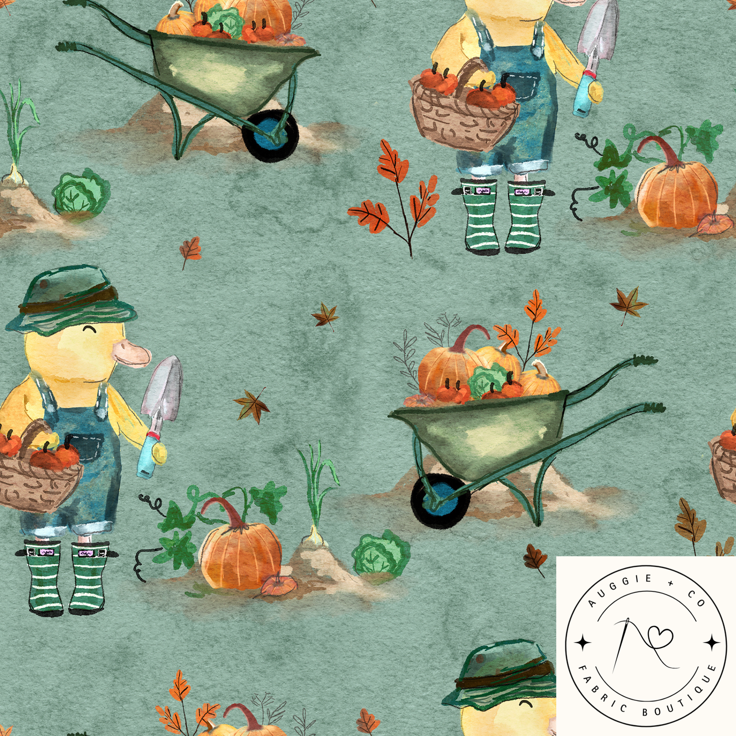 Gardening Buddy Duck – Pre-Order Fabric