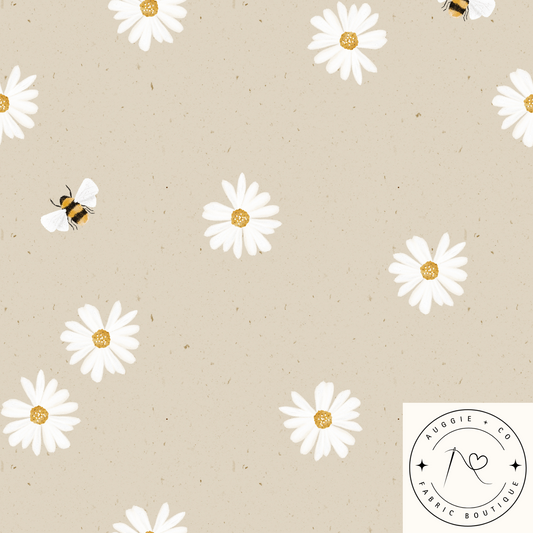 Daisy Doo Organic Cotton Rib Knit 250gsm