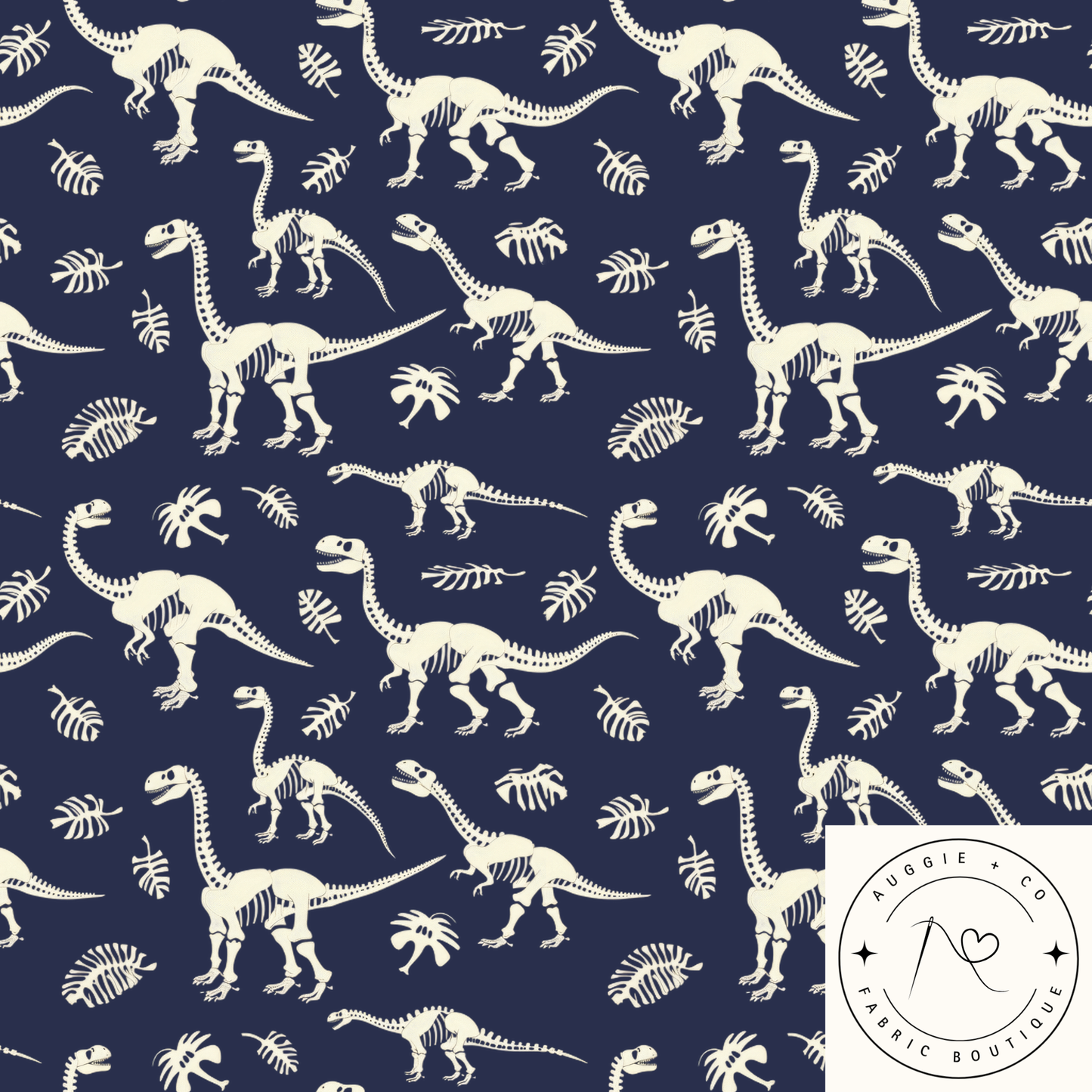 Midnight Fossils French Terry 280gsm