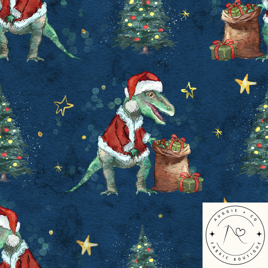 Dino Santa Cotton Lycra 240gsm Fabric