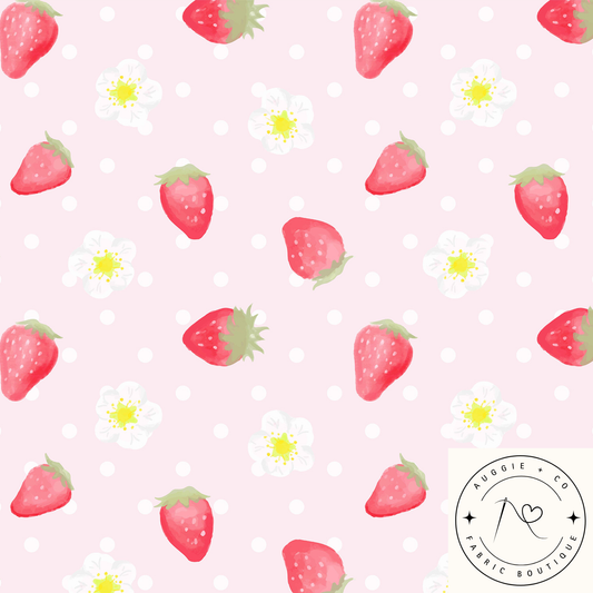 Sweet Berry Blooms PUL Fabric