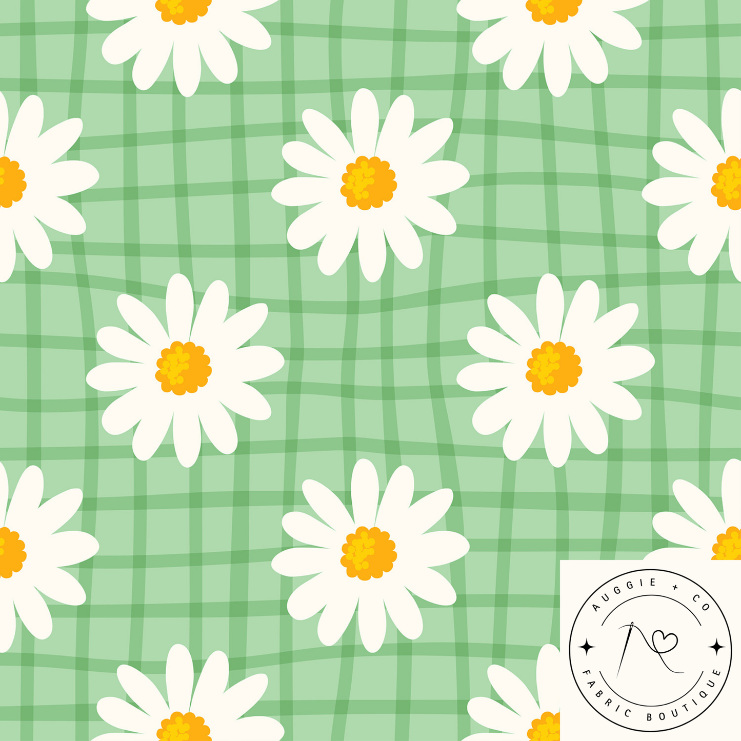 Checker Daisy - French Terry