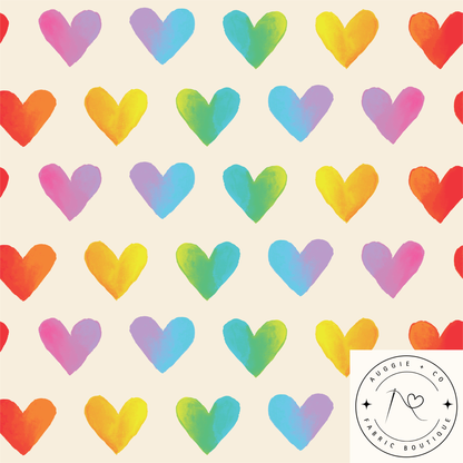 Love in Colour Cotton Lycra 240gsm Fabric