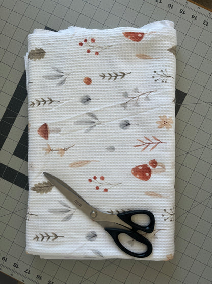 Floral Shrooms - Cotton Waffle