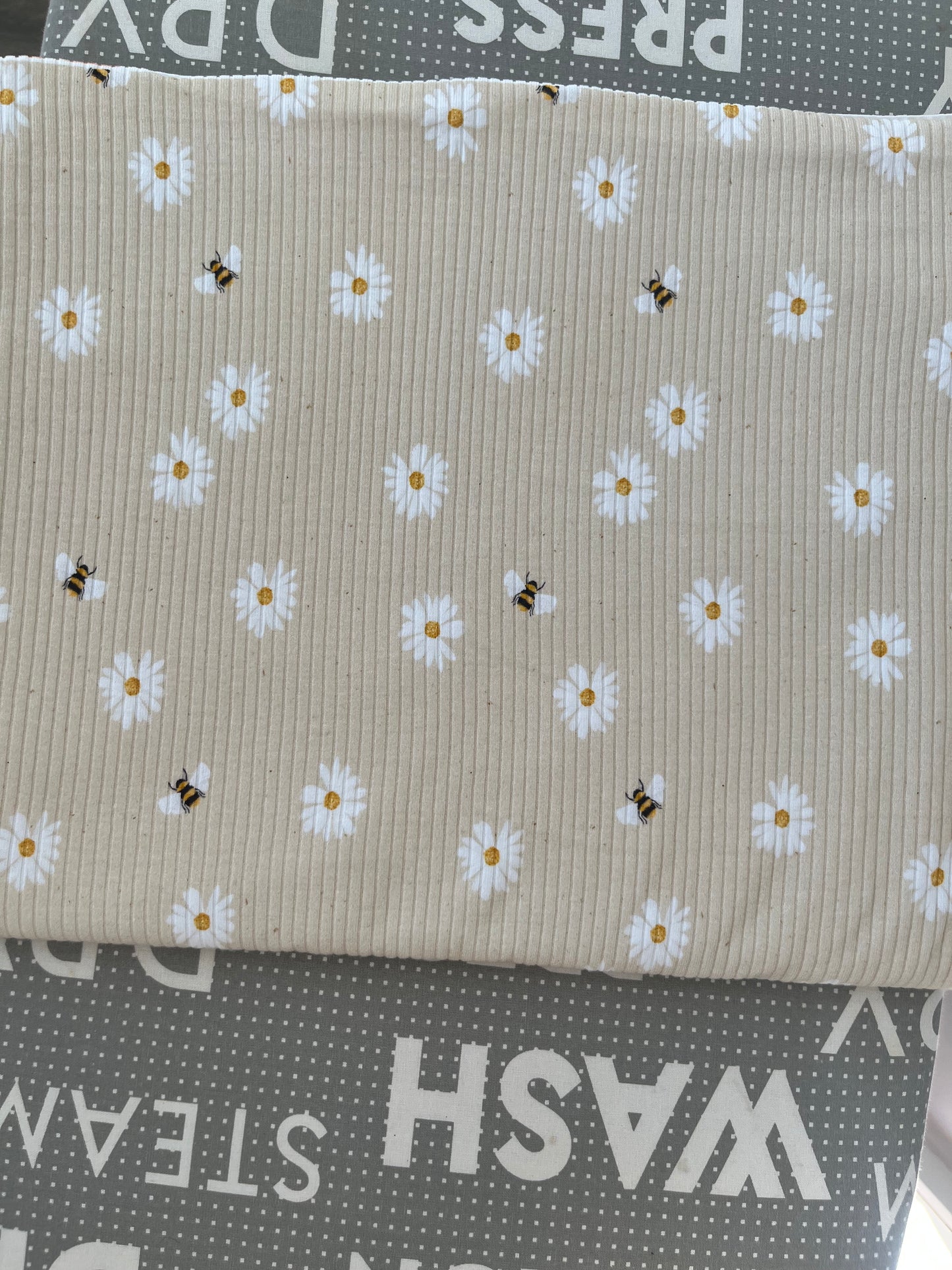 Daisy Doo Organic Cotton Rib Knit 250gsm