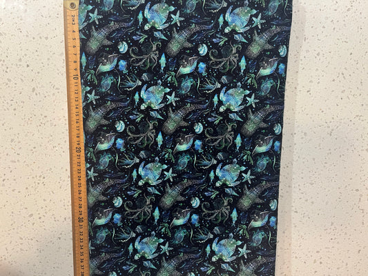 Pacific Tides Brushed French Terry 280gsm Fabric