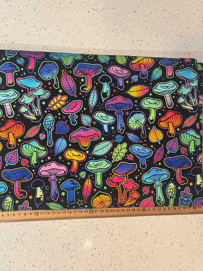 Electric Fungi Cotton Lycra 280gsm Fabric