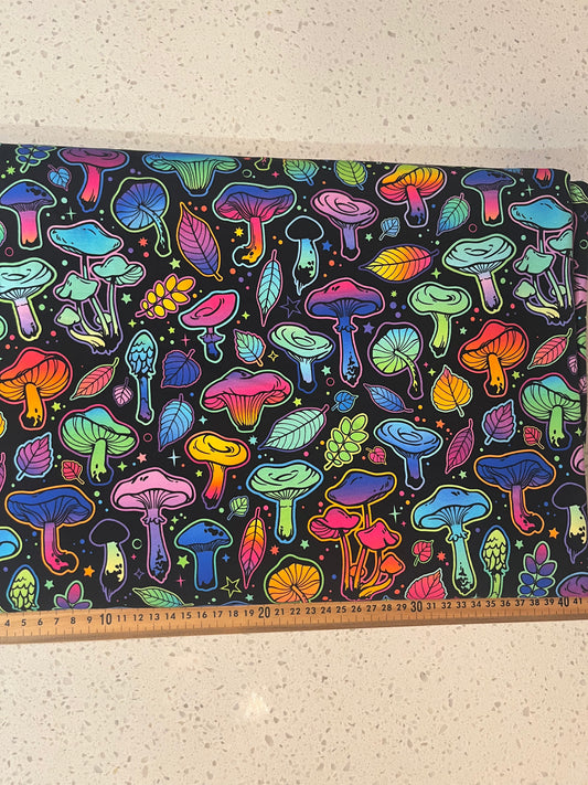 Electric Fungi Cotton Lycra 280gsm Fabric