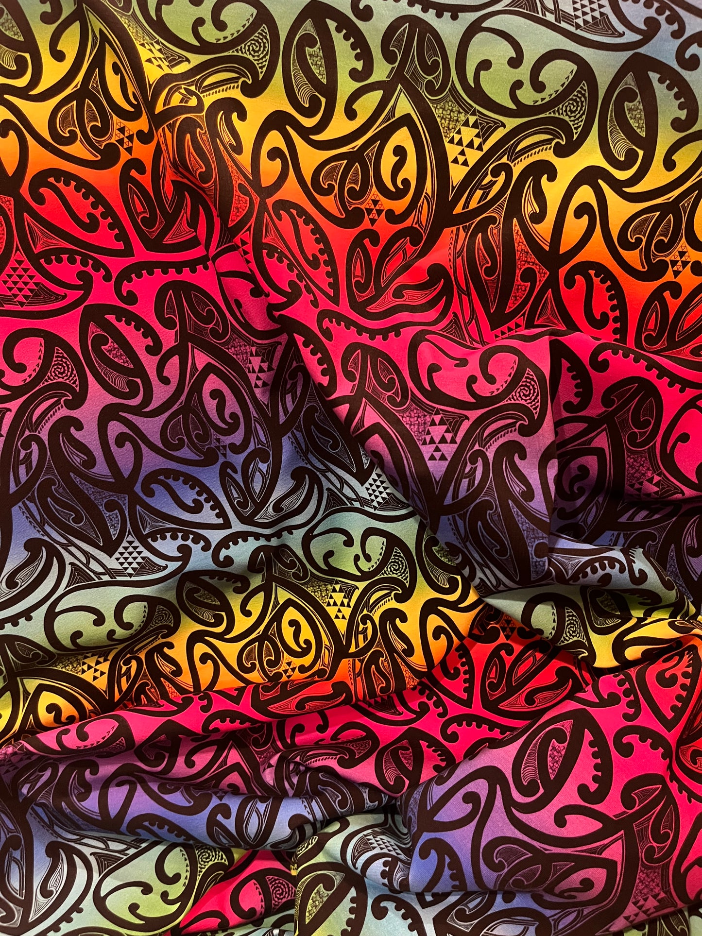 Koru Kaleidoscope Cotton Lycra 280gsm Fabric