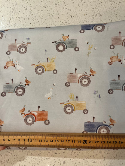 Farm Life Brushed French Terry 280gsm Fabric