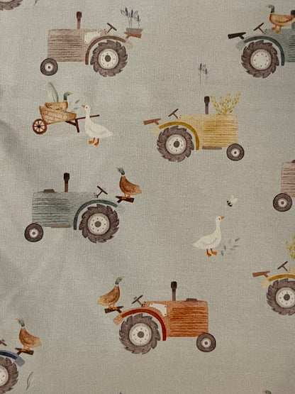 Farm Life Brushed French Terry 280gsm Fabric