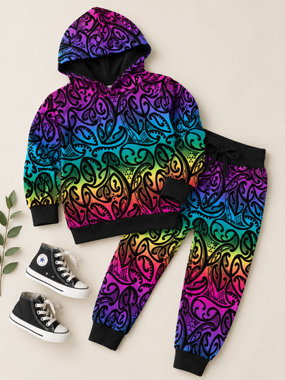 Koru Kaleidoscope Cotton Lycra 280gsm Fabric