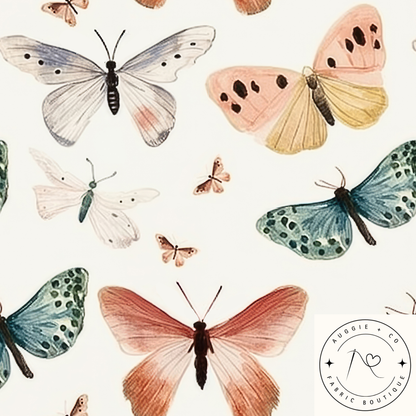 Muted Moths – Pre-Order Fabric