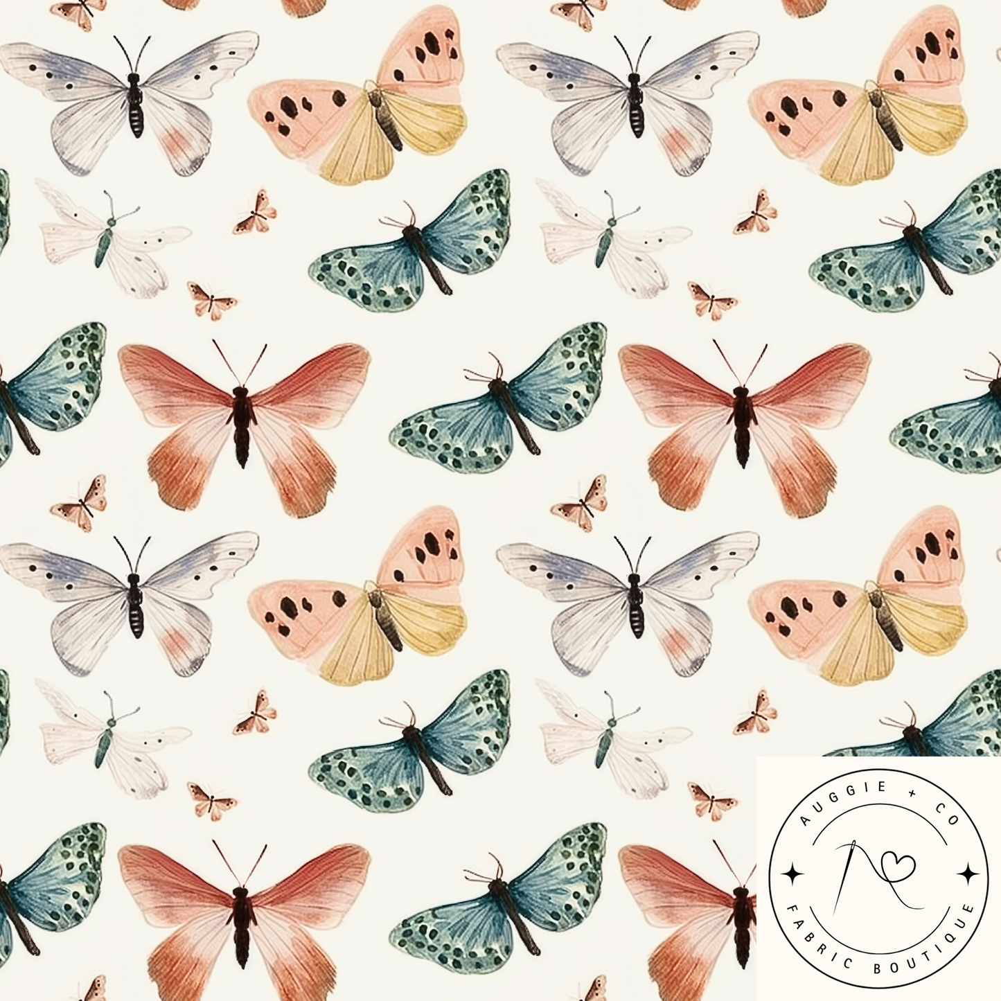 Muted Moths – Pre-Order Fabric