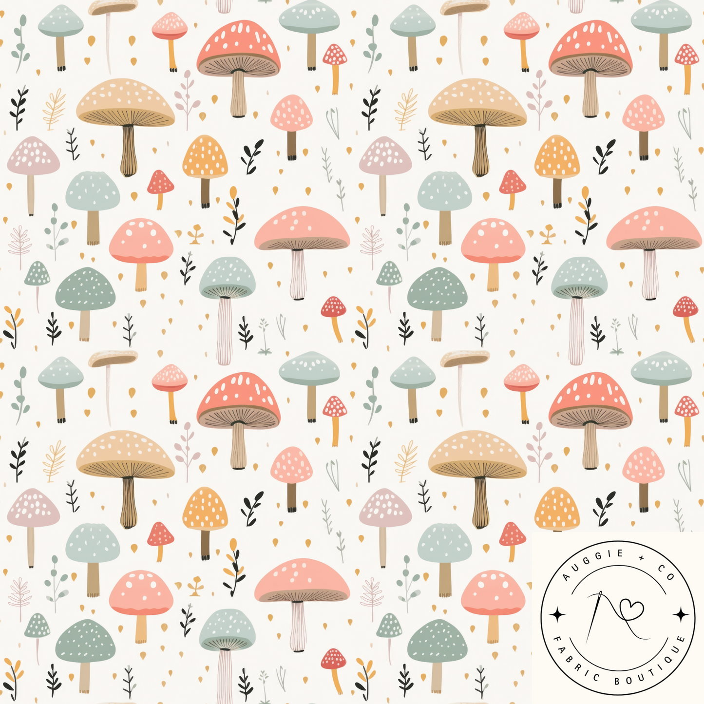 Mushroom Magic - Cotton Waffle