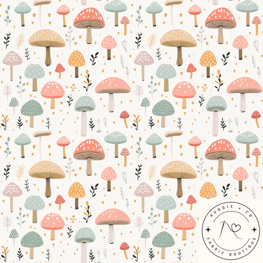 Mushroom Magic - Cotton Waffle