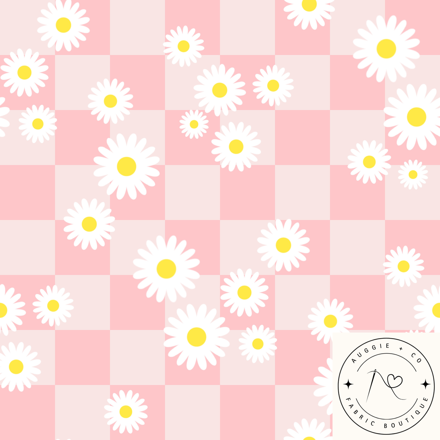 Daisy Meadow Pink Pre-Order Fabric