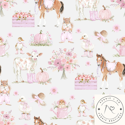 Blush Barn Days Cotton Lycra 240gsm Fabric