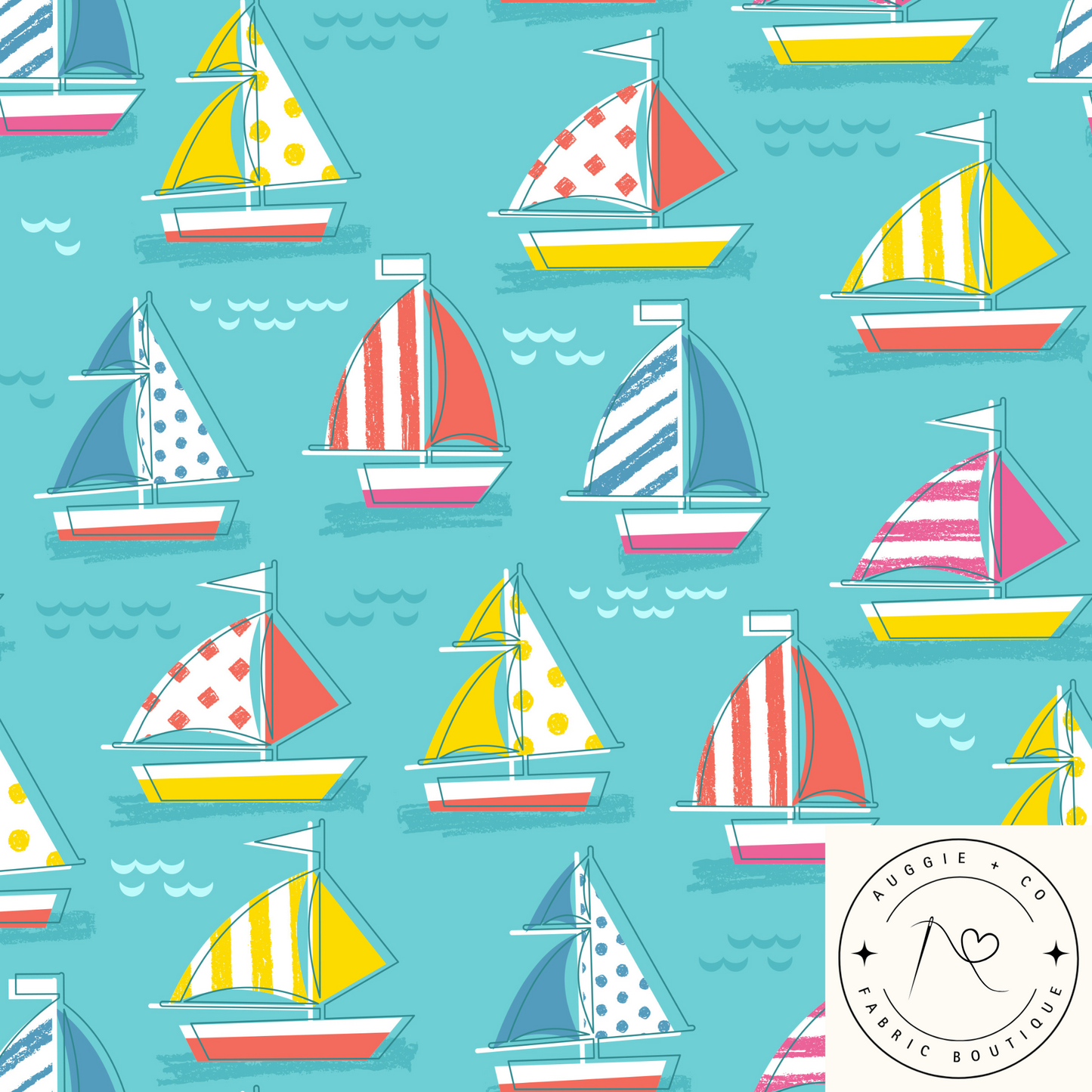 Sail Away Cotton Lycra 240gsm Fabric