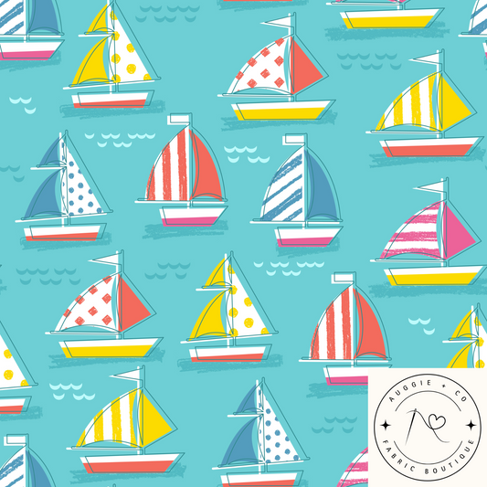Sail Away Cotton Lycra 240gsm Fabric