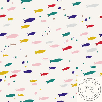 Rainbow Reef Cotton Lycra 240gsm Fabric