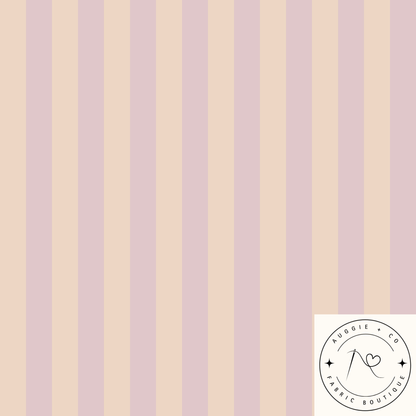 Berry Stripe Cotton Lycra 240gsm Fabric