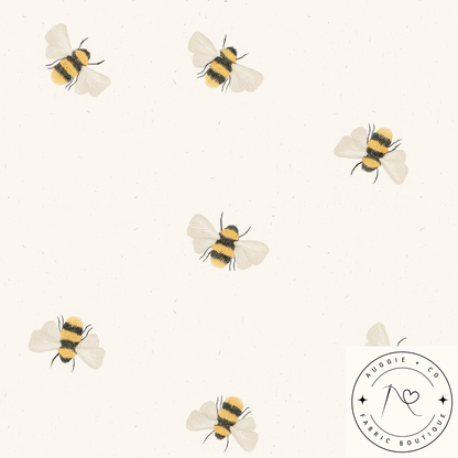 Bees Watercolour Pre-Order Fabric