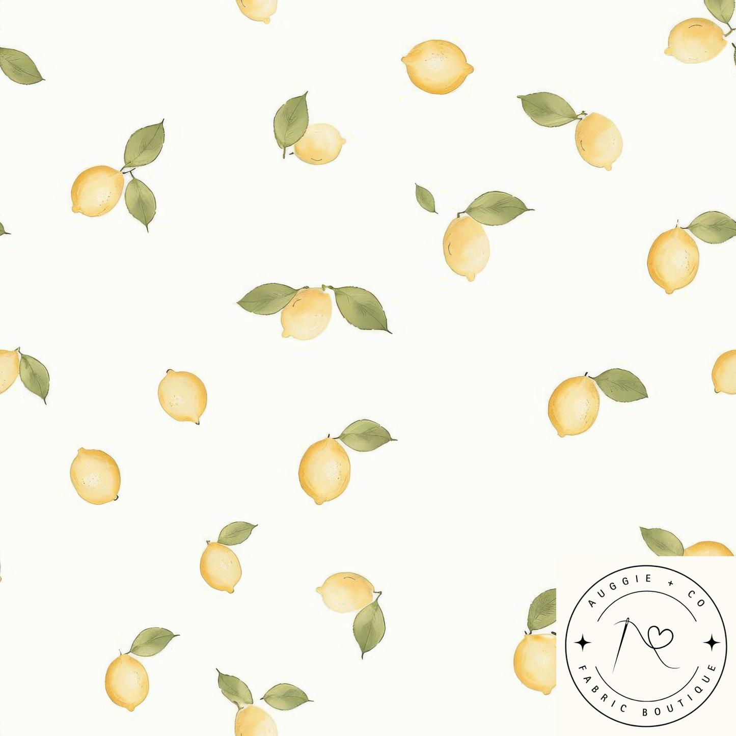 Lemon Zest Watercolour Pre-Order Fabric