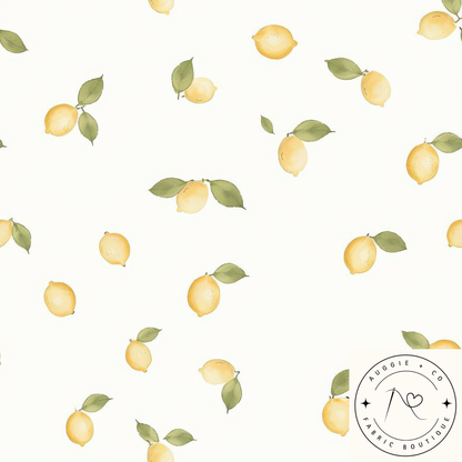Lemon Zest Watercolour Pre-Order Fabric